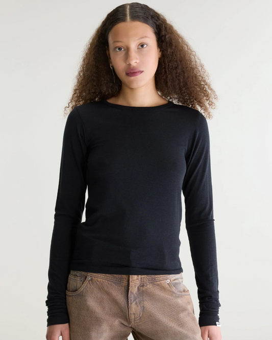 Fina Slim T-Shirt in Black Beauty by Bellerose
