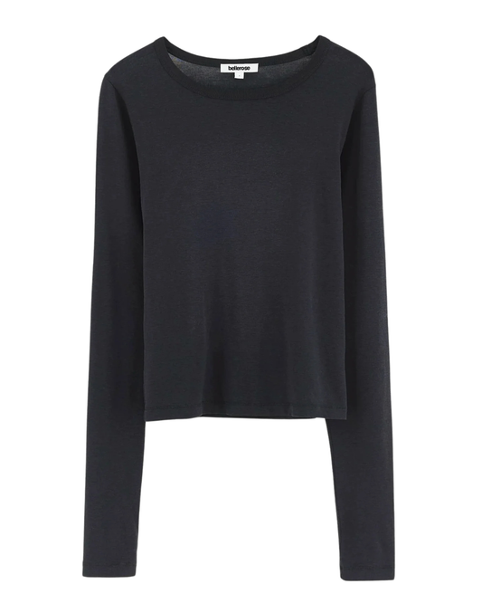 Fina Slim T-Shirt in Black Beauty by Bellerose