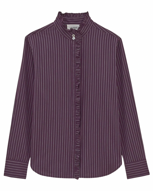 Elvire Blouse in Burgundy by BA&SH