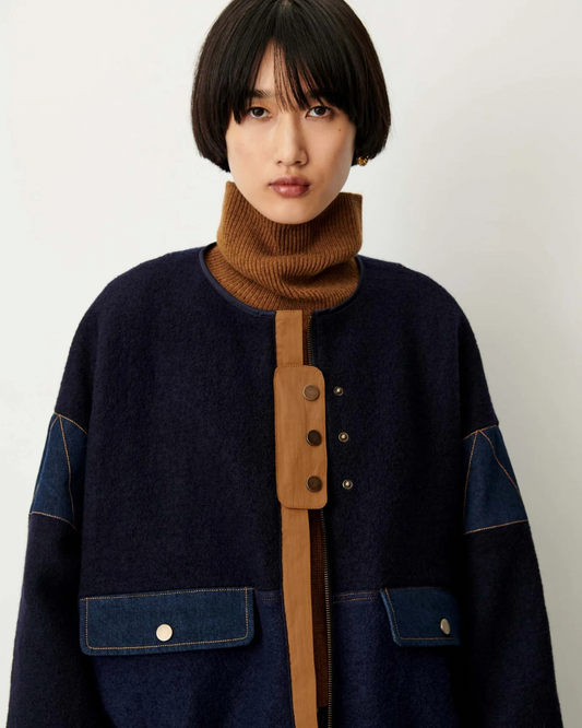 Cold Night Jacket in Indigo Mood by Sessùn