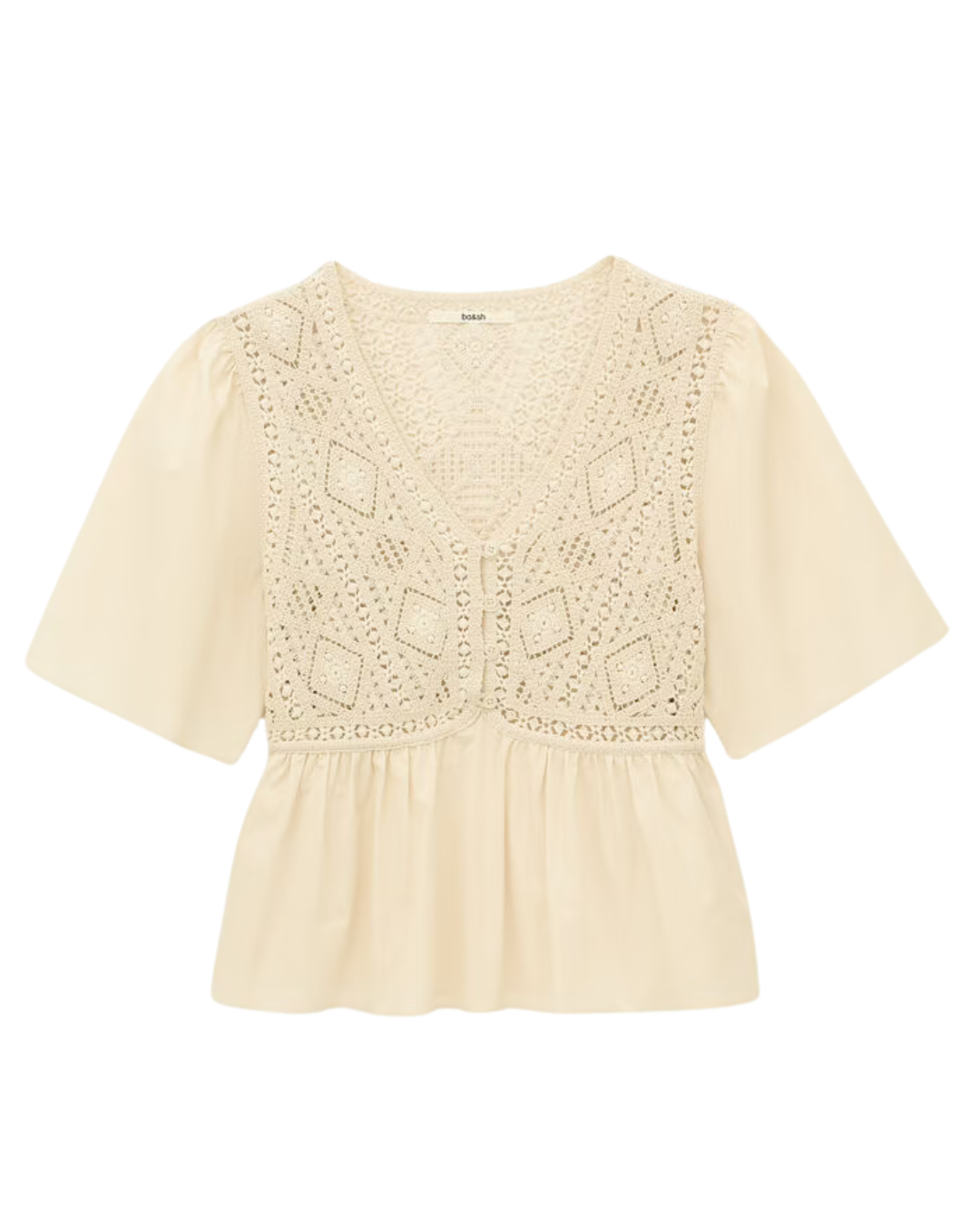 Salvi Blouse in Ecru by BA&SH