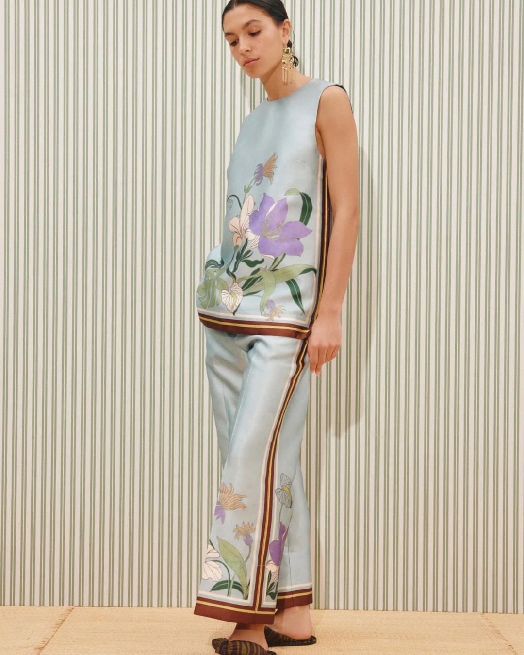 Alfie Top in Ice Blue by Alemais