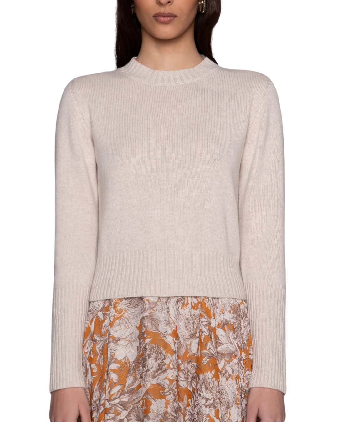 Maglia Corvara Sweater in Naturale by LAVI Couture