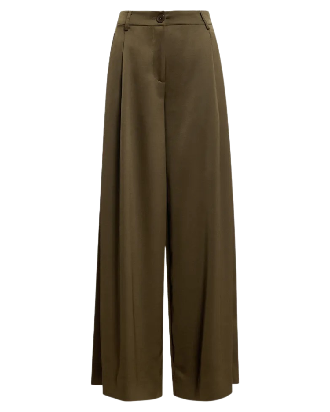 Katerina Wide Leg Pants in Dusty Green by Essentiel Antwerp