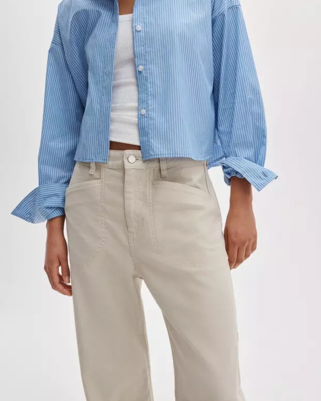 Stevie Utility Tapered Pant in Tan by Rag & Bone