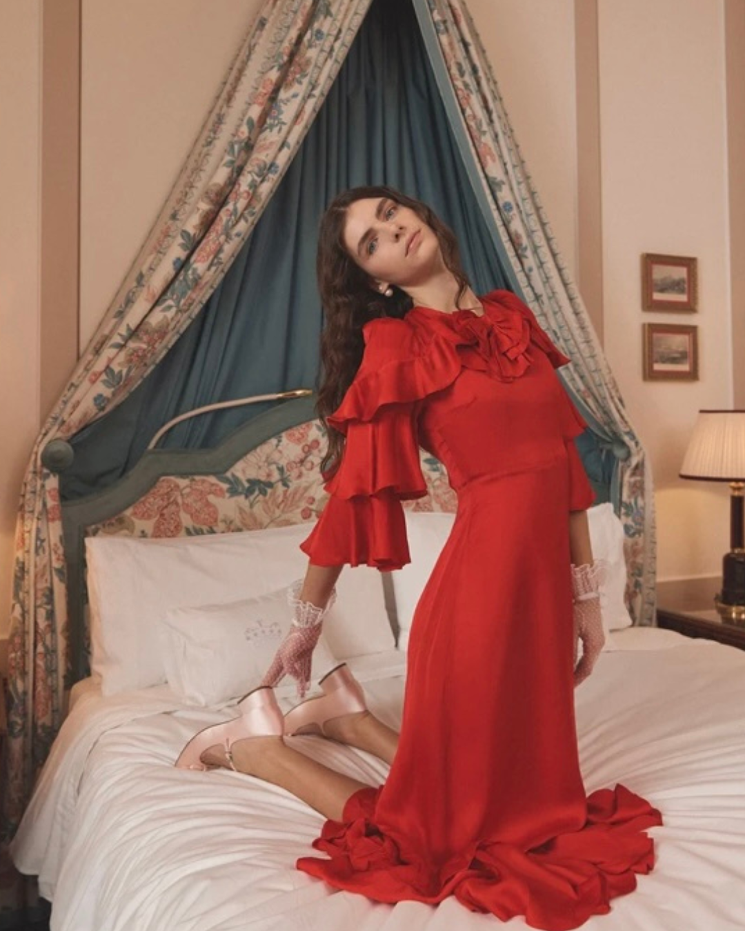 Madeline Dress in Red by Queens of Archive