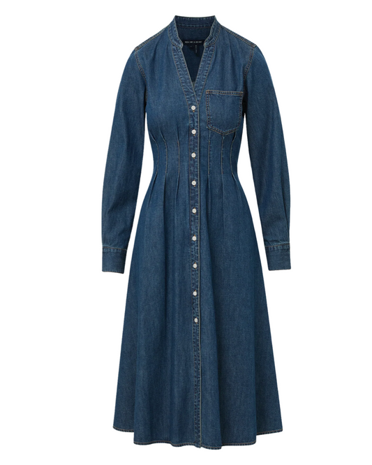 Arcadia Midi Denim Shirt Dress by Veronica Beard