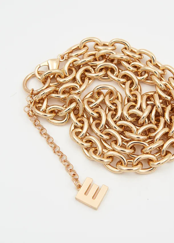 Ernie Gold Tone Chain Necklace by Essentiel Antwerp