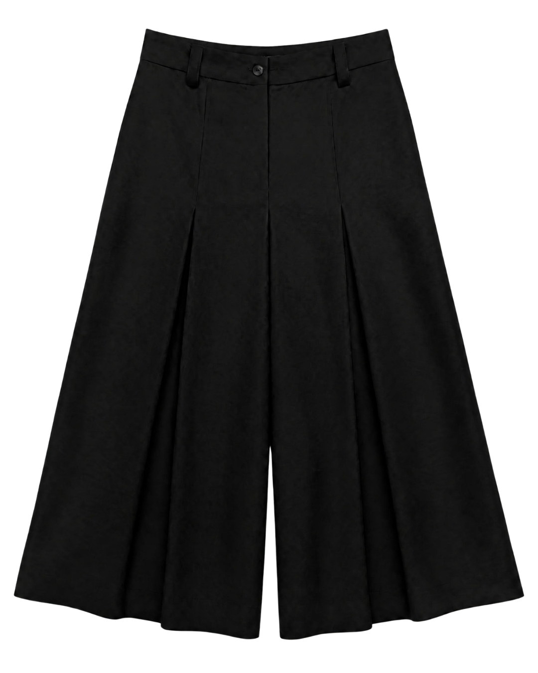 Lerina Front Split Culottes in Nero by LAVI Couture