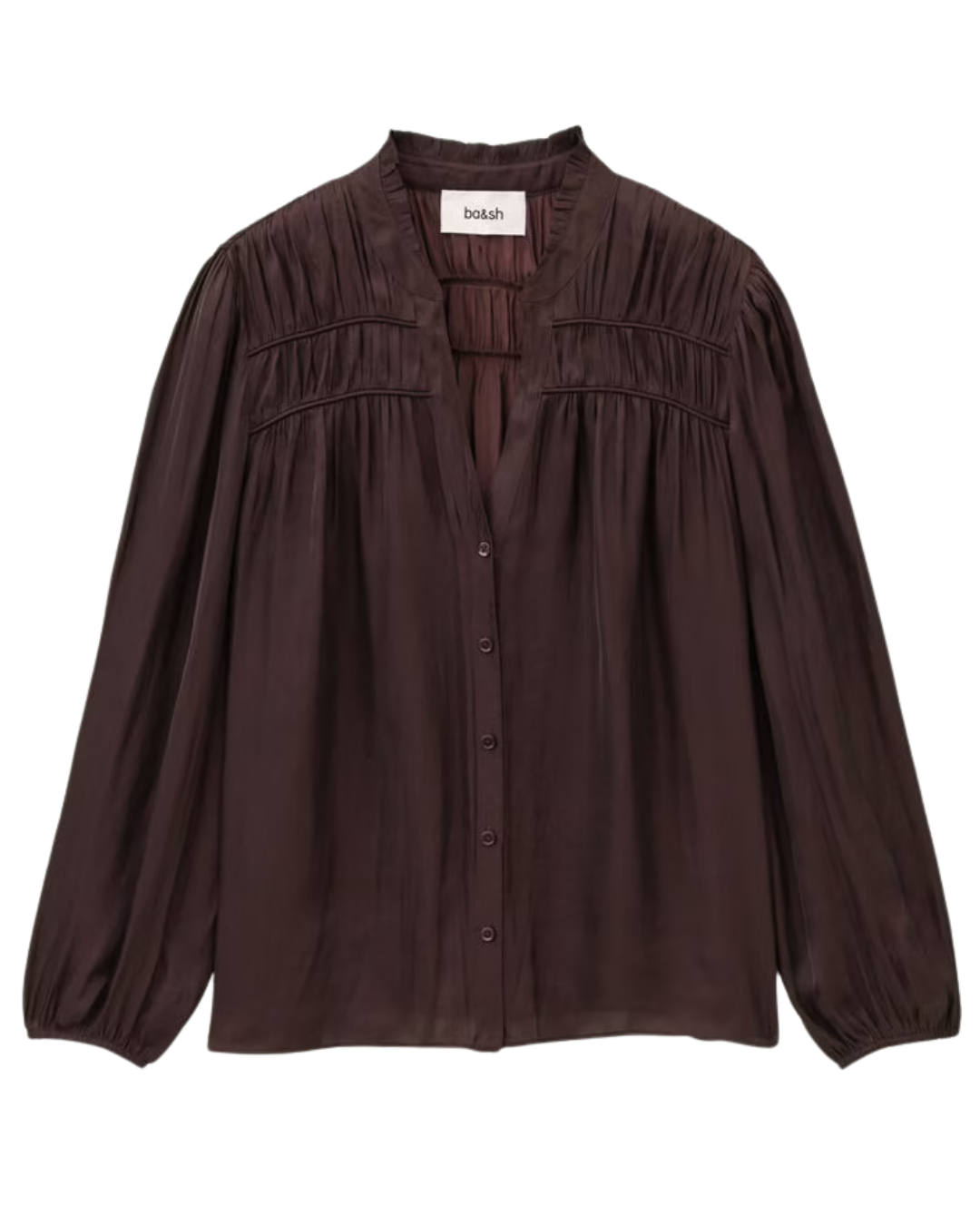 Cessia Blouse in Aubergine by BA&SH
