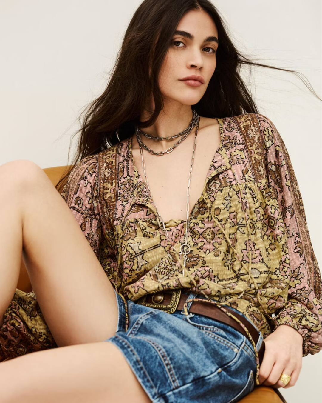 Pamila Blouse in Jaune in BA&SH