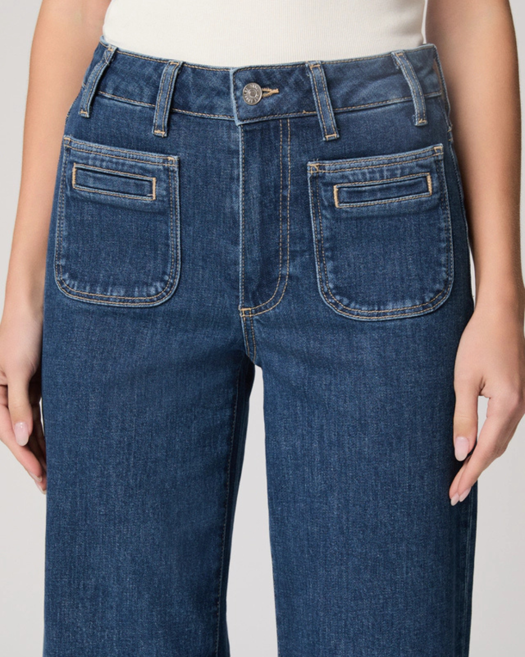 Anessa High Rise Ankle Wide Leg in Navigator by PAIGE