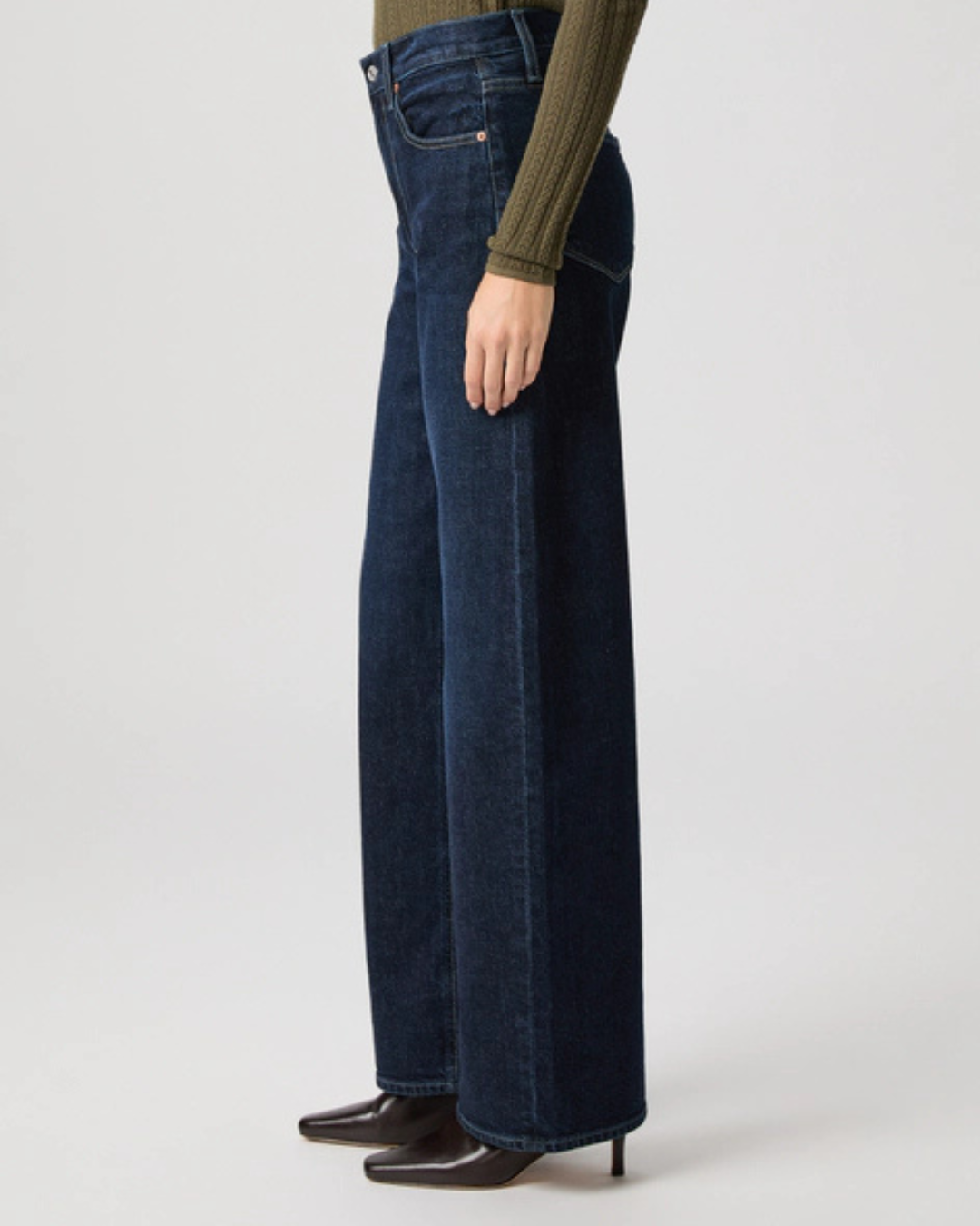 Arellia 32” High Rise Barrel Leg Jeans in Dwell by PAIGE