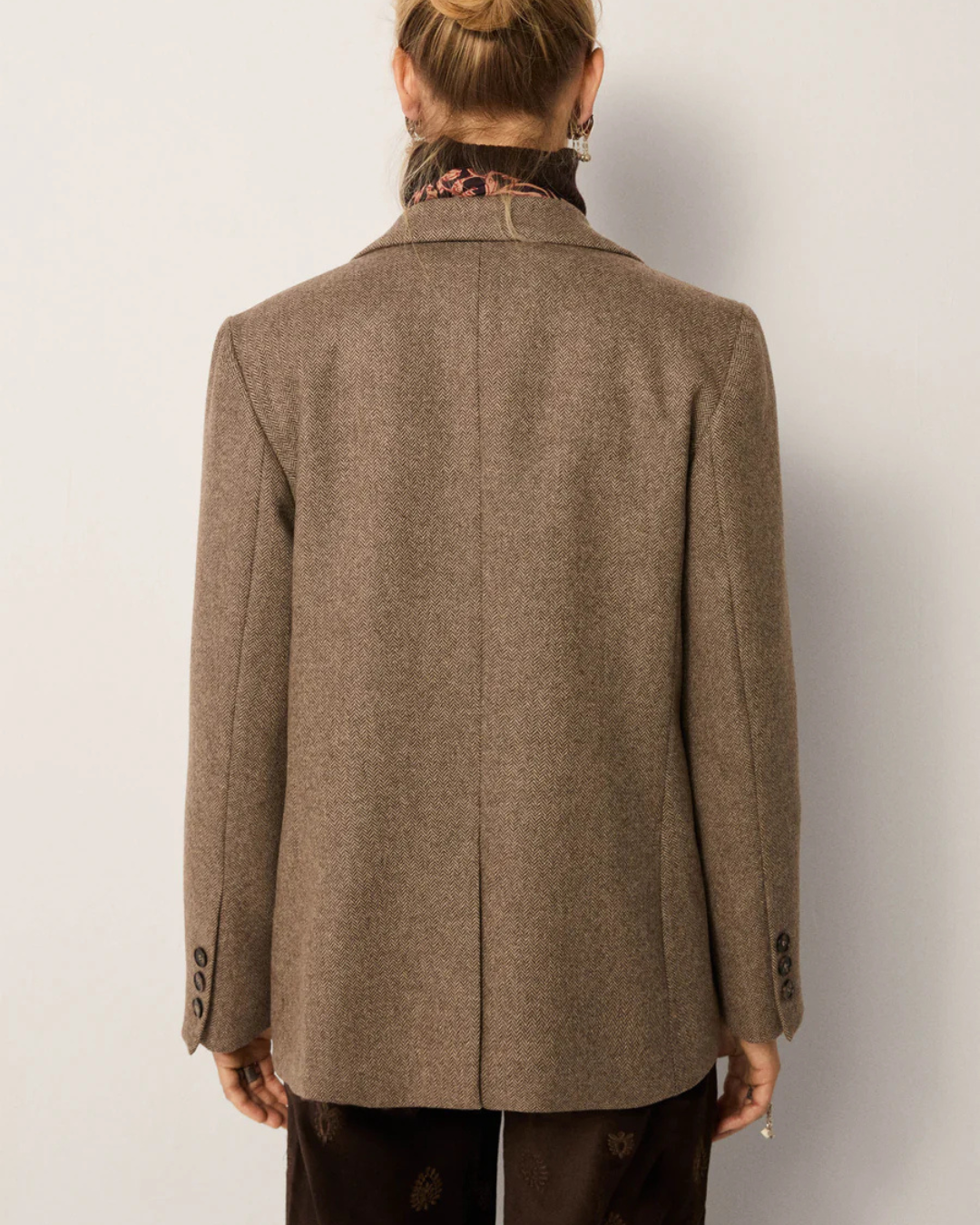 Jackie Blazer in Walnut by Maison Hotel