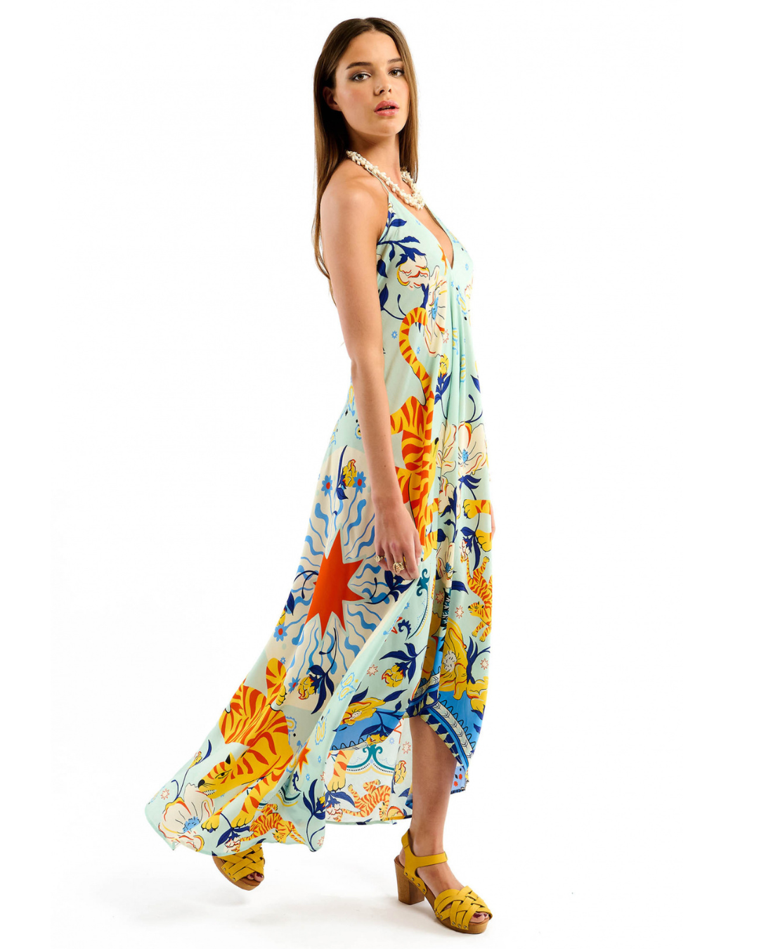 Voila Bandidas Dress in Blue by Wild