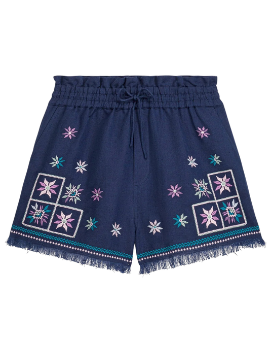 Aurore Shorts in Midnight by Louise Misha