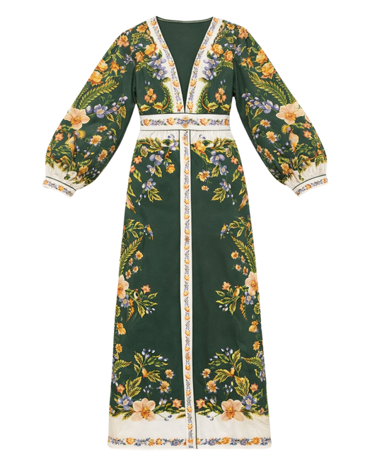 Nature Green Maxi Dress by FARM Rio