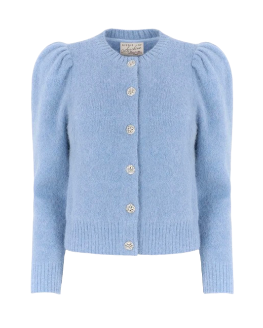 Lucie Cardigan in Blue by Queens of Archive