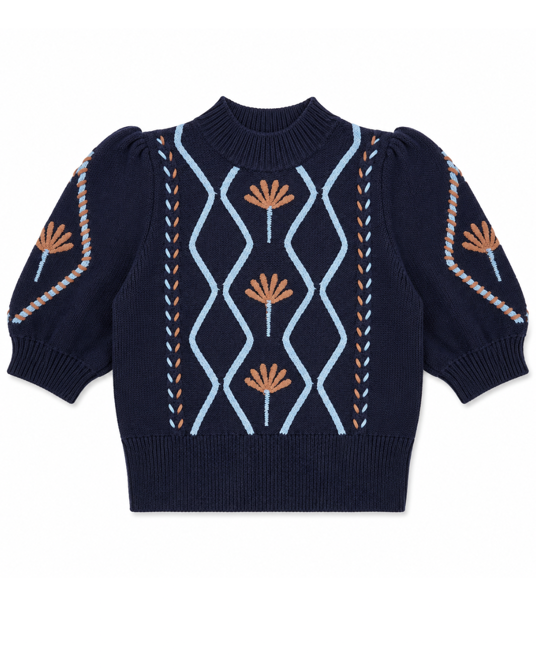 Addy Sweater in Floral Cable by Rails