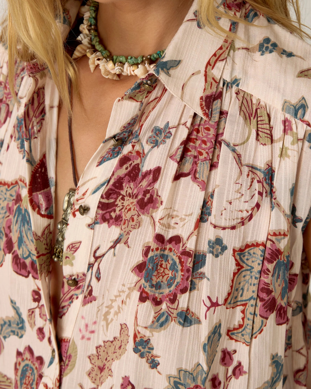 Bianca Sleeveless Shirt in Sweet Iris by Maison Hotel