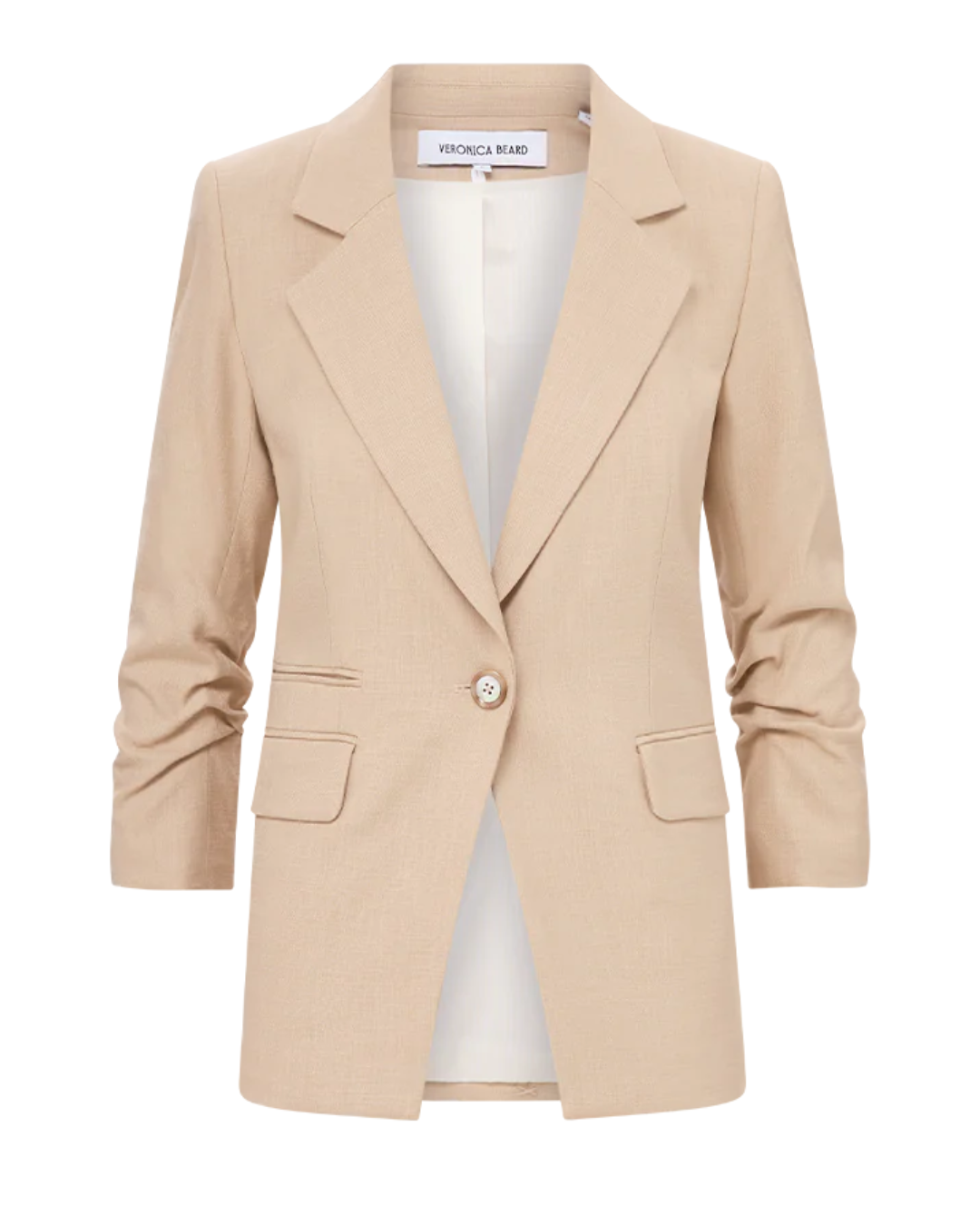 Battista Dickey Jacket in Stone Khaki by Veronica Beard