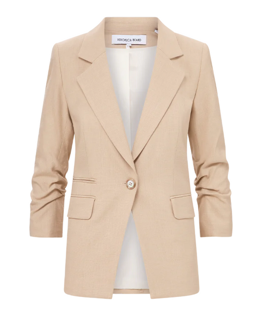 Battista Dickey Jacket in Stone Khaki by Veronica Beard