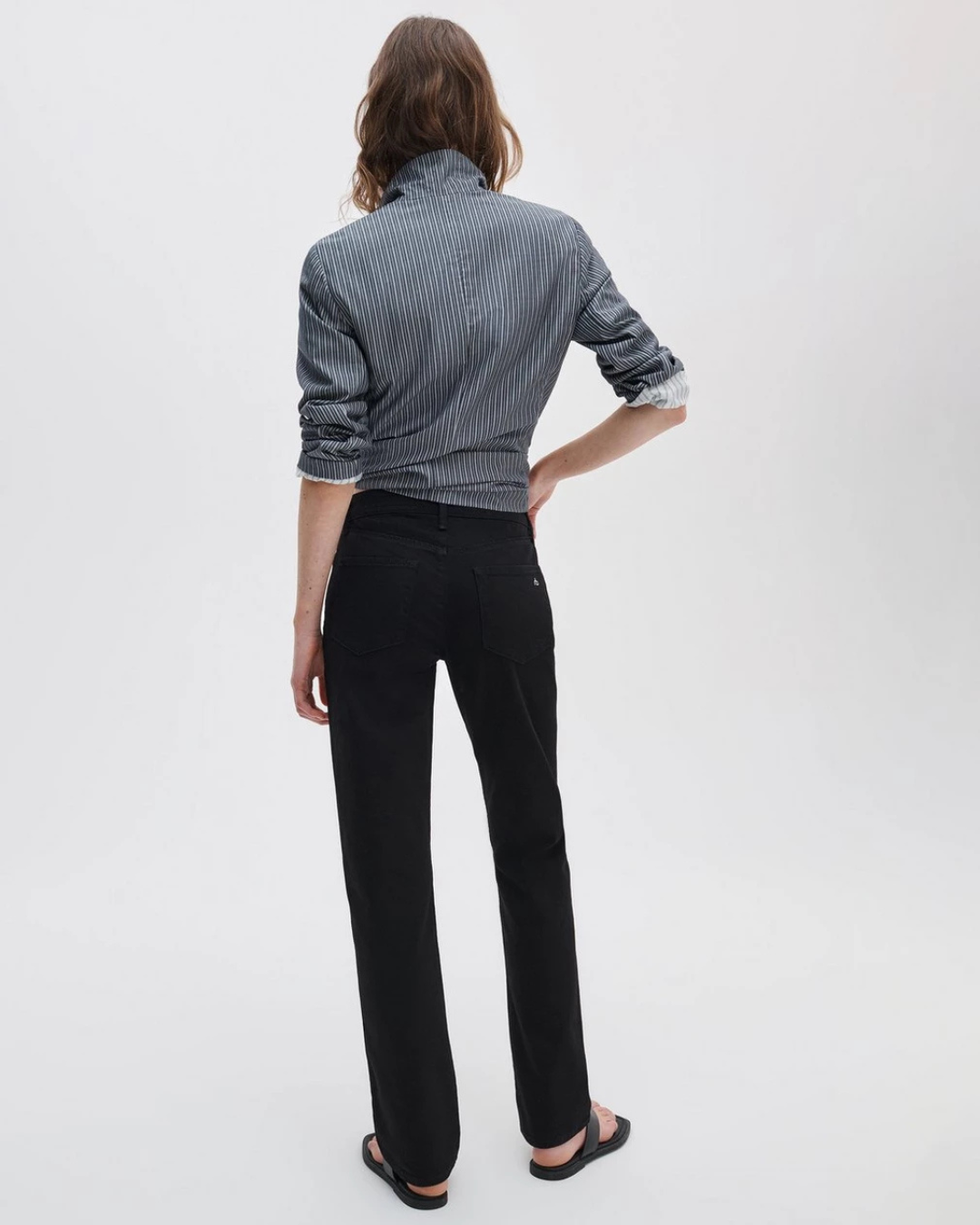 Sutton Full Length Slim Cigarette Jeans in Black by Rag & Bone