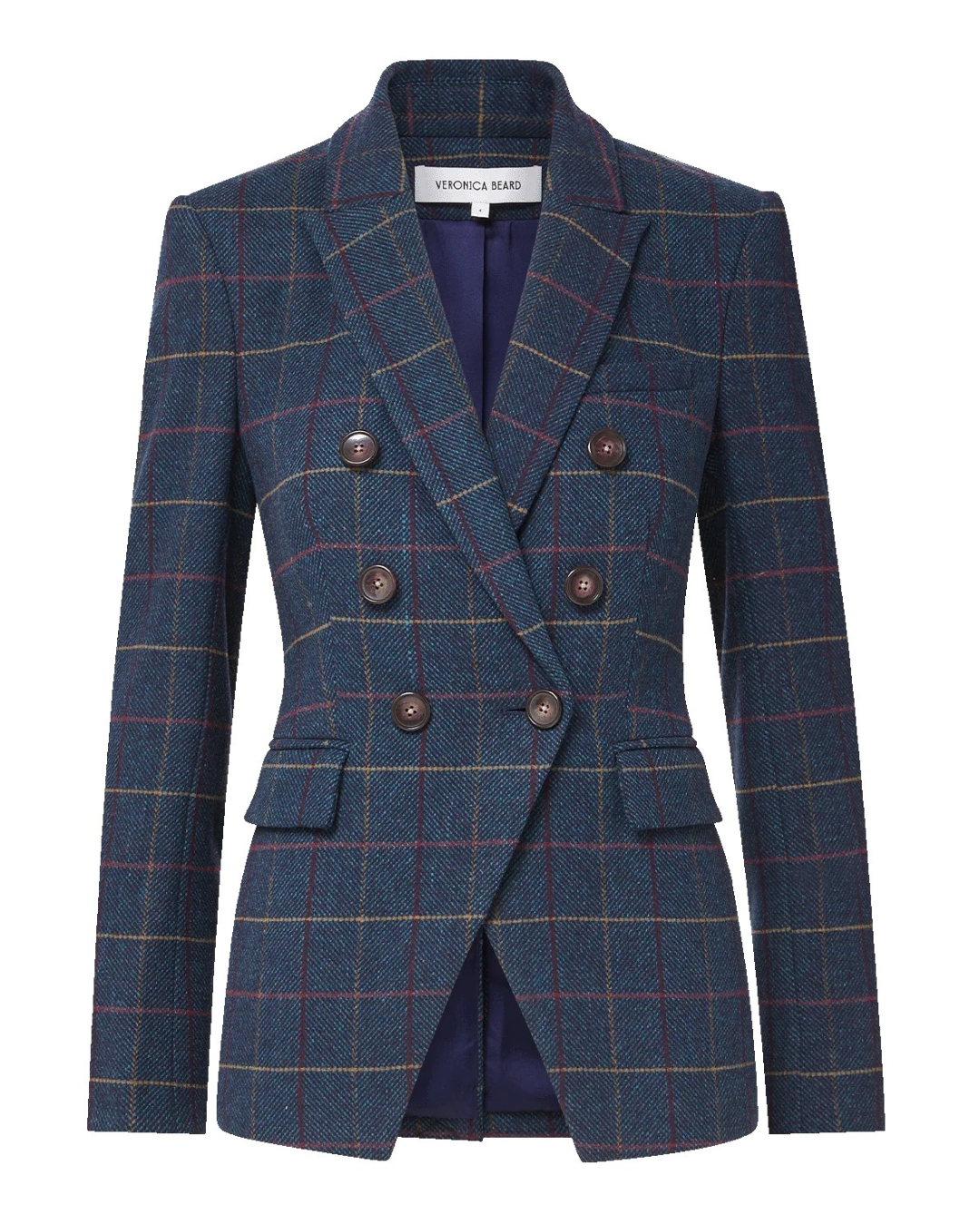 Miller Dickey Jacket in Teal Multi by Veronica Beard