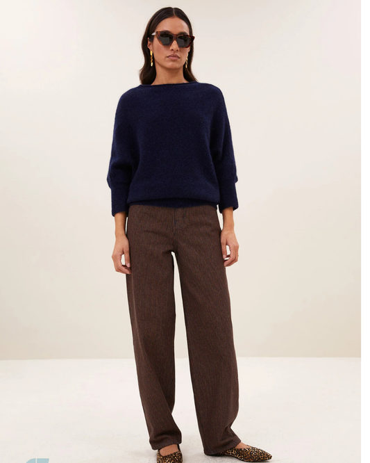 Lew Stripe Jeans in Copper Stripe by by-bar