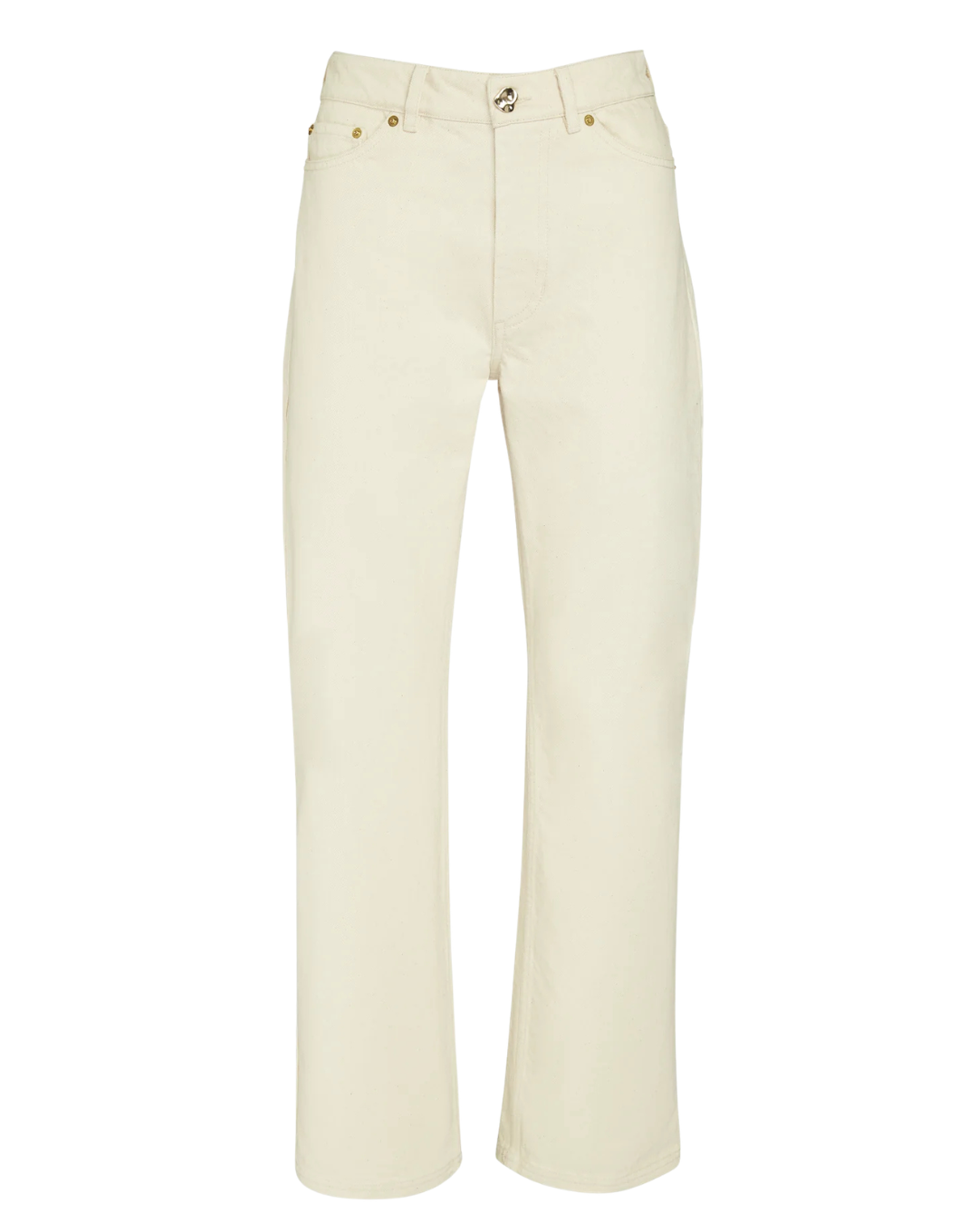 Dylan Classic Slim Straight Jeans in Ecru by AKYN