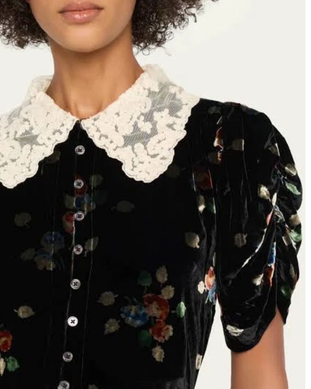 Leda Velvet Mini Dress in Black by Sea NY