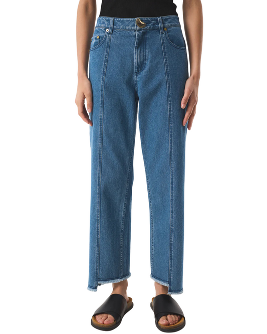 Sol Straight Mid Wash Jeans by AKYN