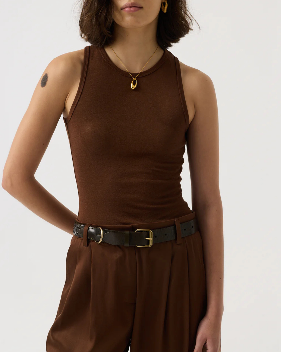 Chiara Trousers in Chocolate by AKYN