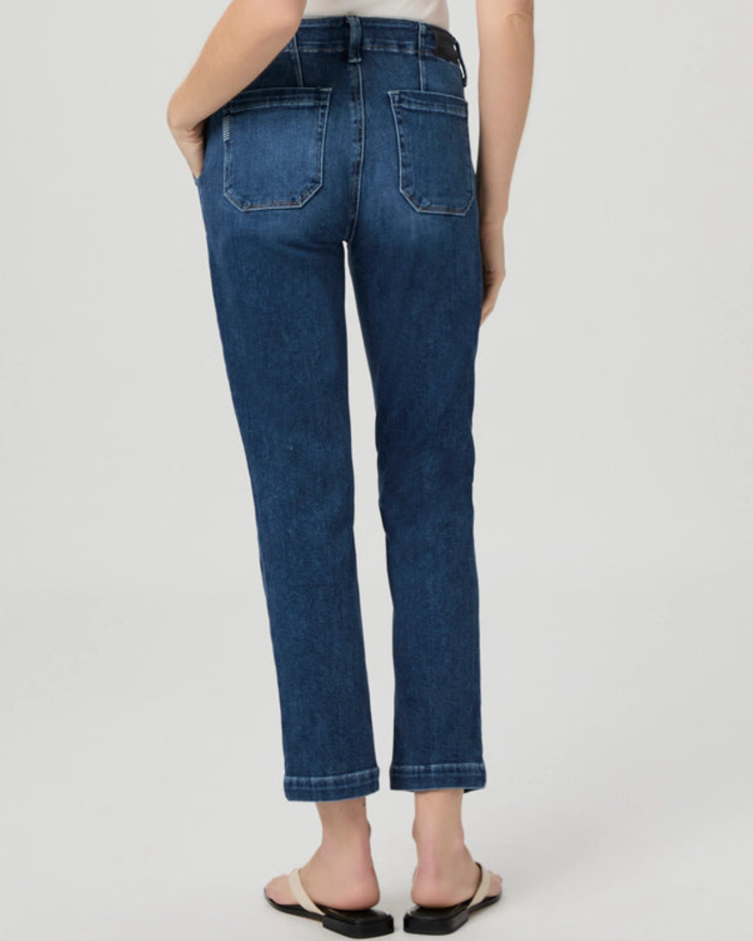 Mayslie Straight Ankle Jeans in Dresden by Paige