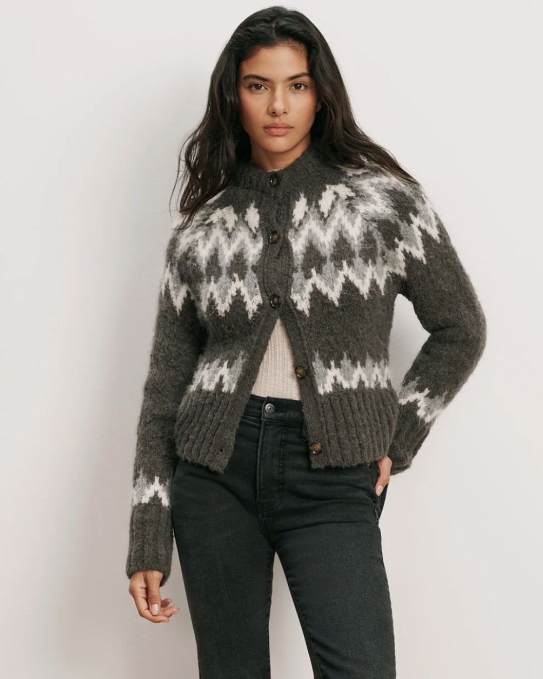 Christina Fair Isle Cardigan by Veronica Beard