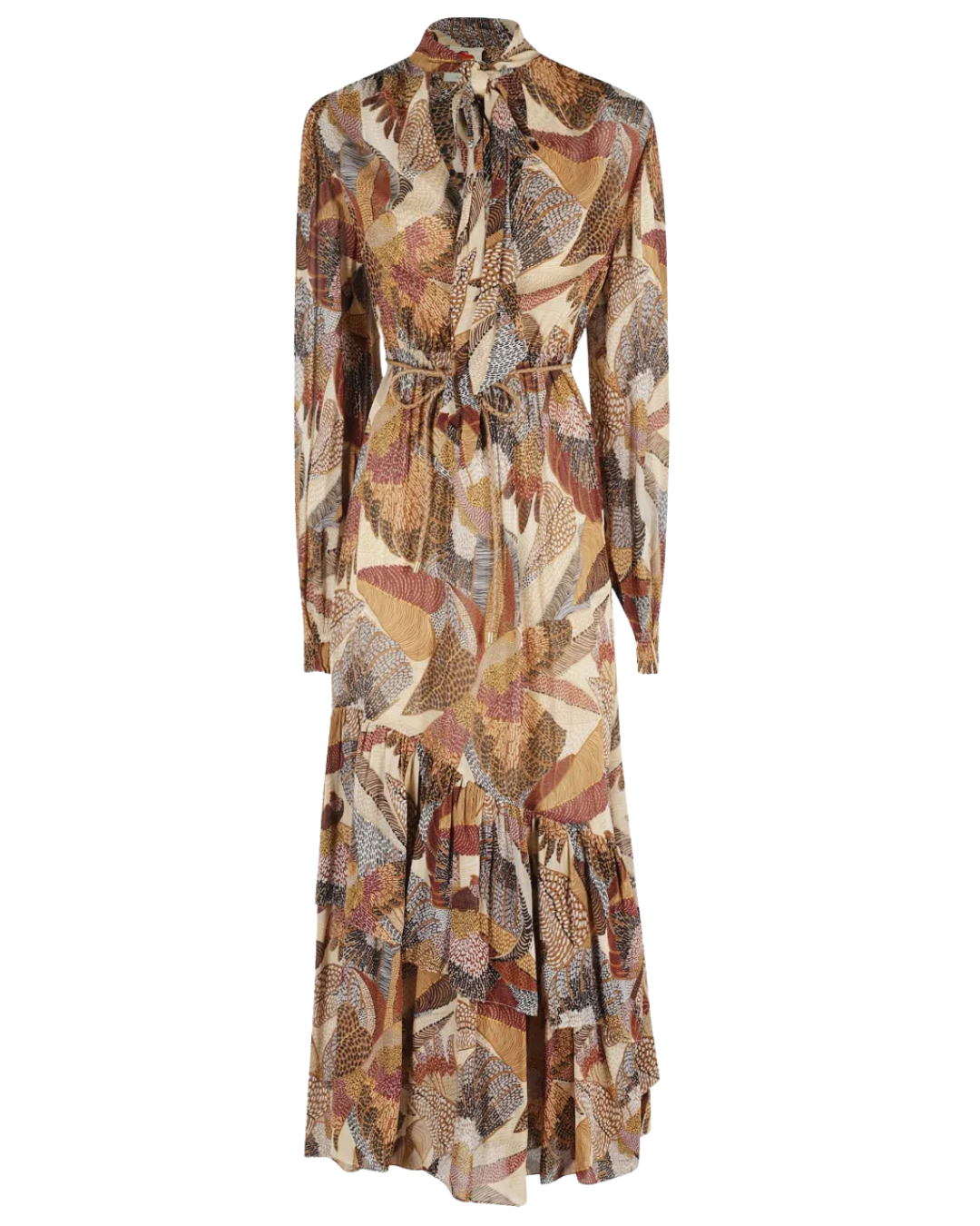 Dotted Macaws Cream Maxi Dress by FARM Rio