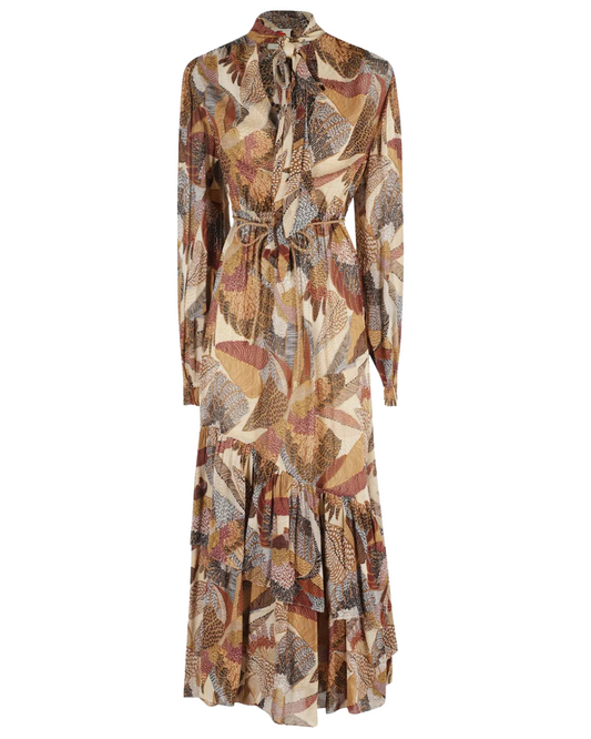 Dotted Macaws Cream Maxi Dress by FARM Rio