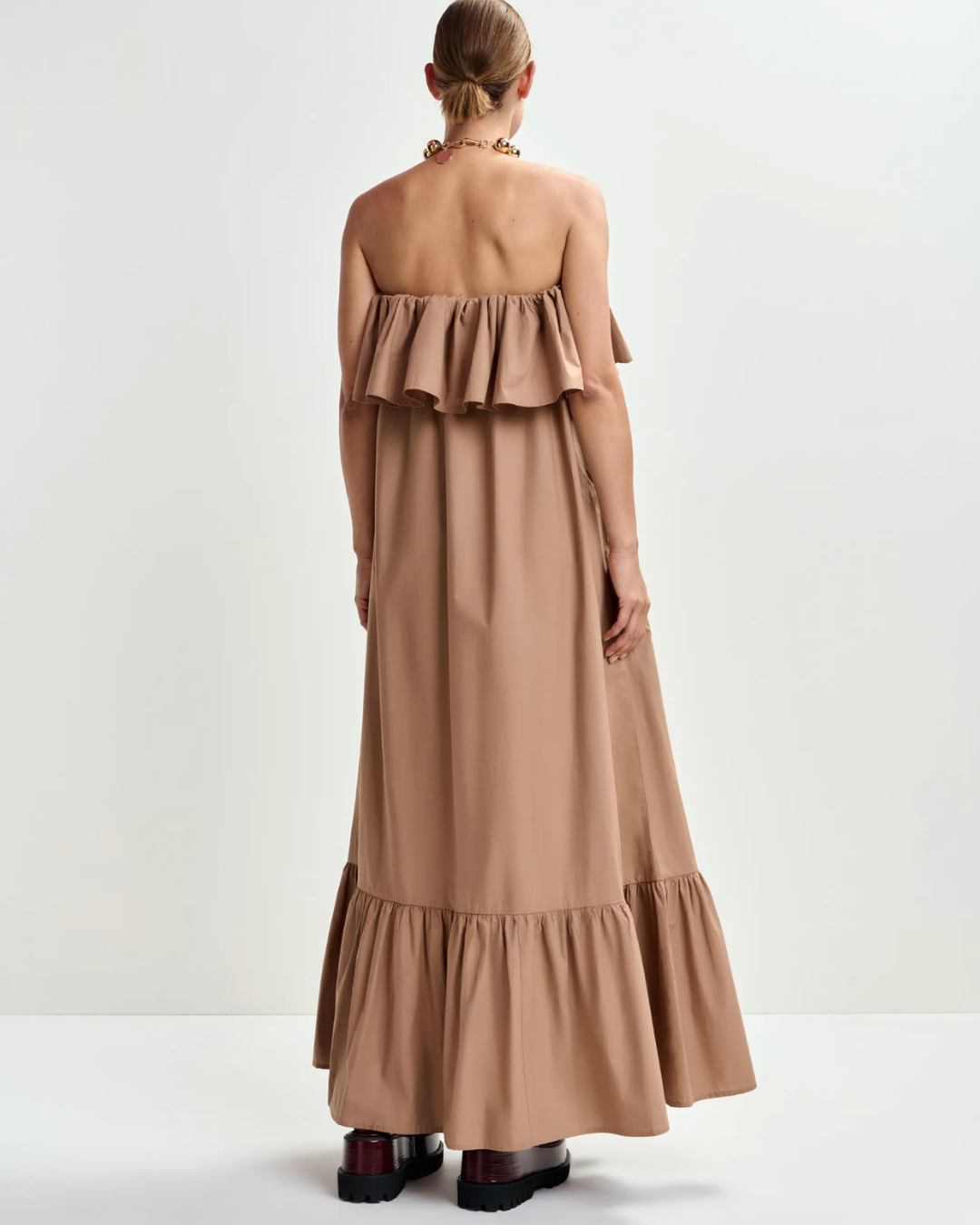 Joyce Belted Ruffle Dress in Mabel by Essentiel Antwerp
