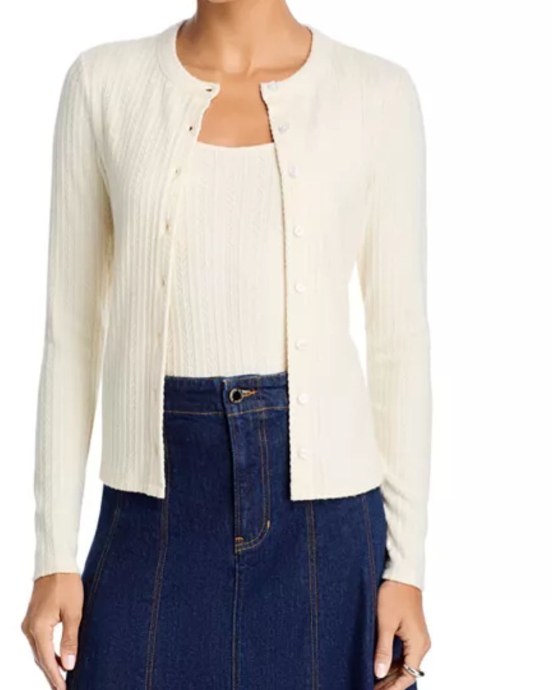 Brodier Tank in Ecru by Veronica Beard