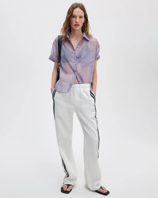 Logan Featherweight Track Pants in Whitesport by Rag & Bone