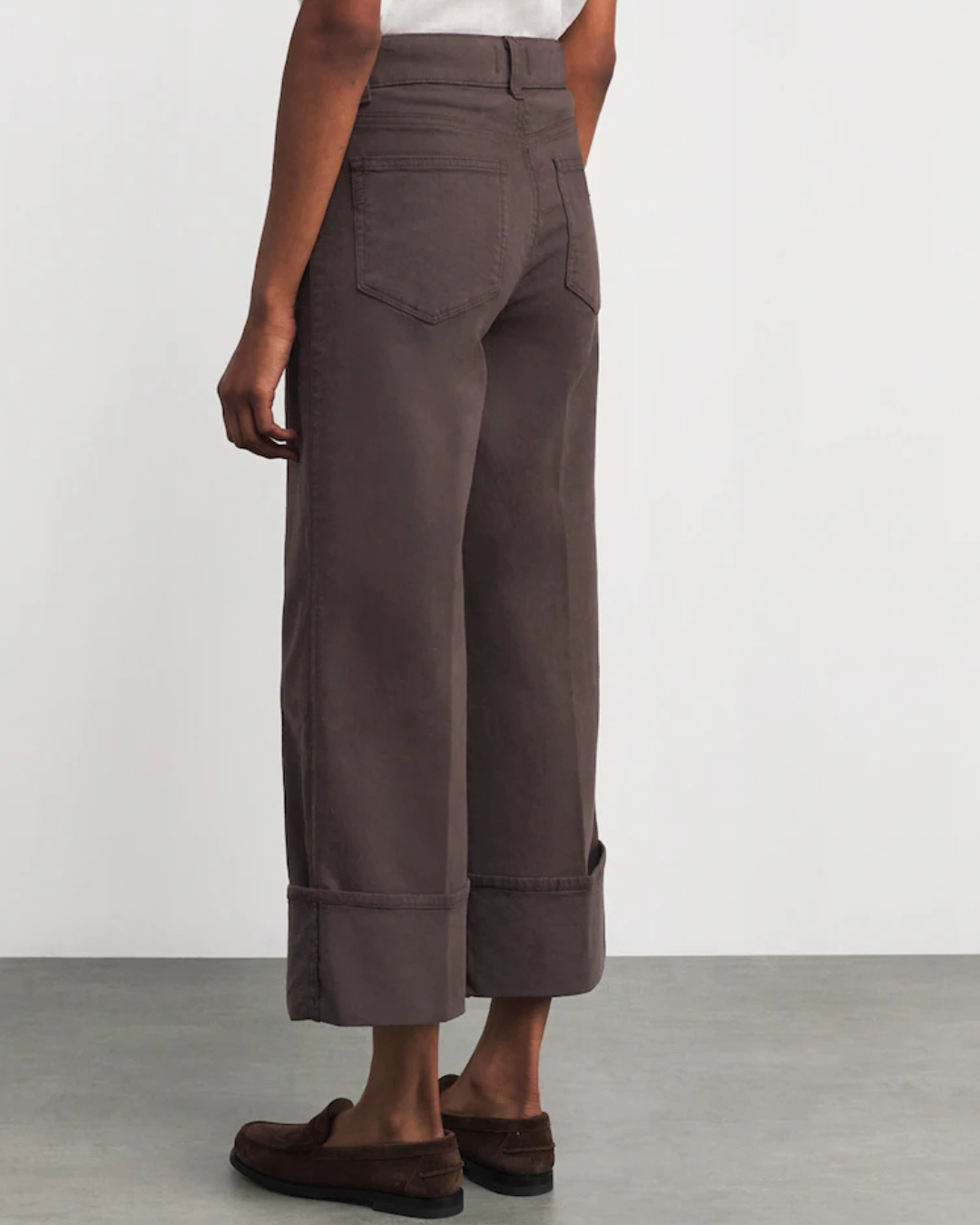 Sasha Ankle Wide Leg Jeans in Rich Chocolate by Paige