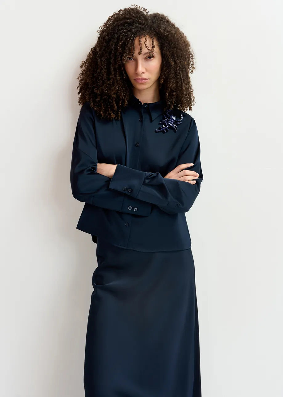 Genevieve Shirt in Navy by Essentiel Antwerp