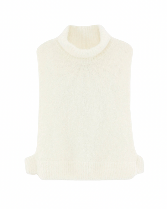 Daren Sleeveless Sweater in Natural by Bellerose