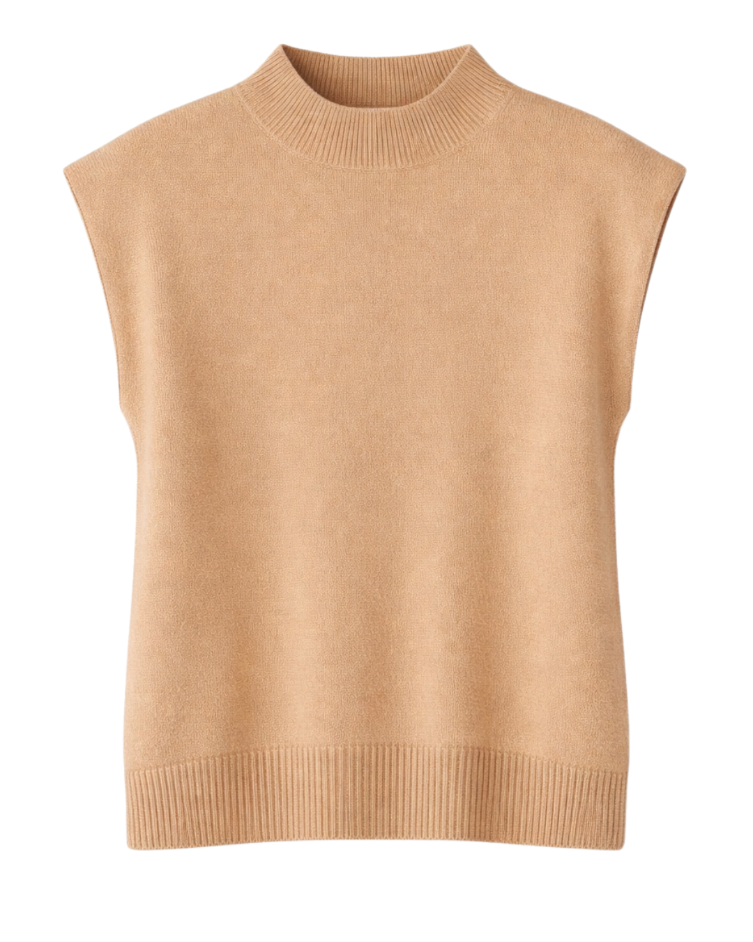 Lucca Crew Neck Tank in Camel by Colorush