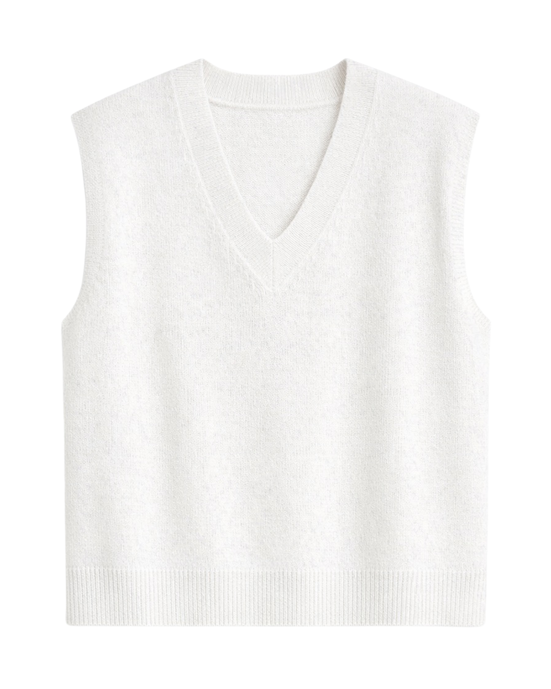 Nikko Chunky V Neck Tank in Pebble by Colorush