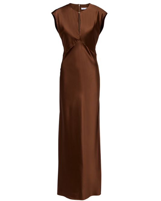 Nelzy Dress in Walnut by Veronica Beard