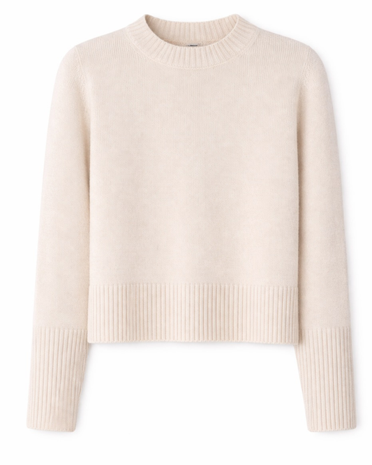 Maglia Corvara Sweater in Naturale by LAVI Couture