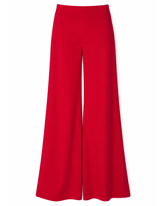 Gardenia Wide Leg Trousers in Rossa by LAVI Couture