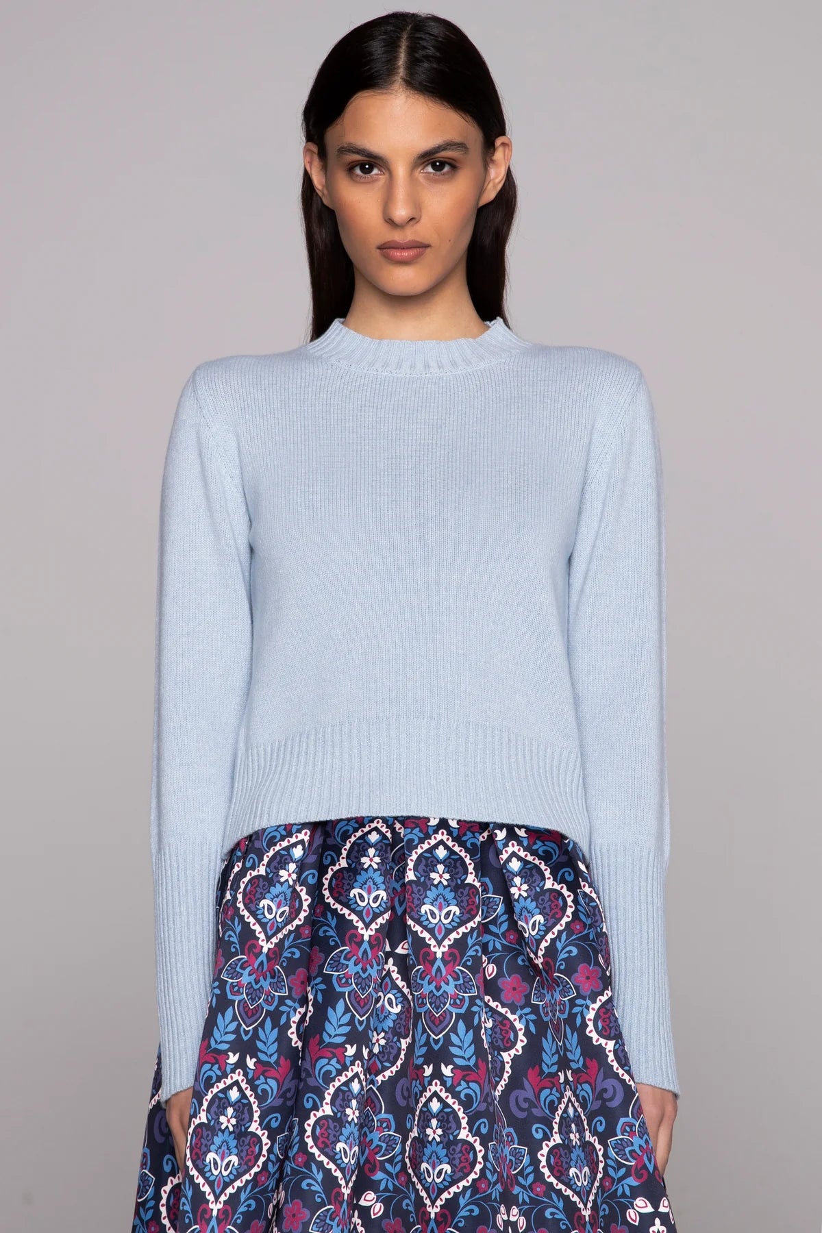 Corvera Cashmere Jumper in Blue by Lavi