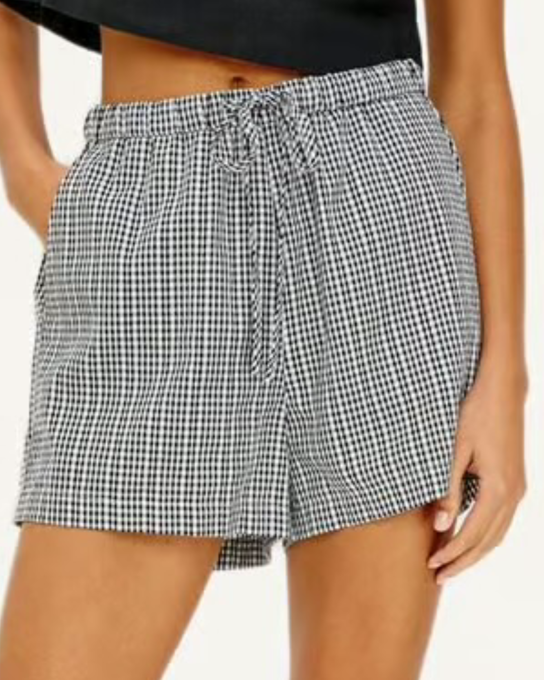 Jenner Shorts in Black Gingham by Rails